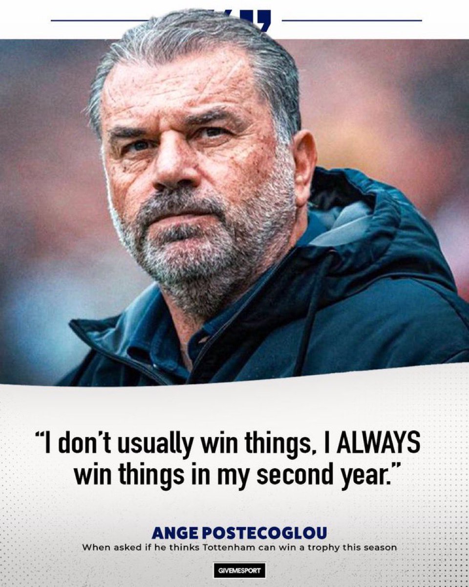 chrisTHFC13's tweet photo. Ange, my ‘audere est facere’ gaffer- you’ve permanently altered our club - your imprint on us will remain, always…
exactly as it should 🤍 https://t.co/hu9qn1ztf5