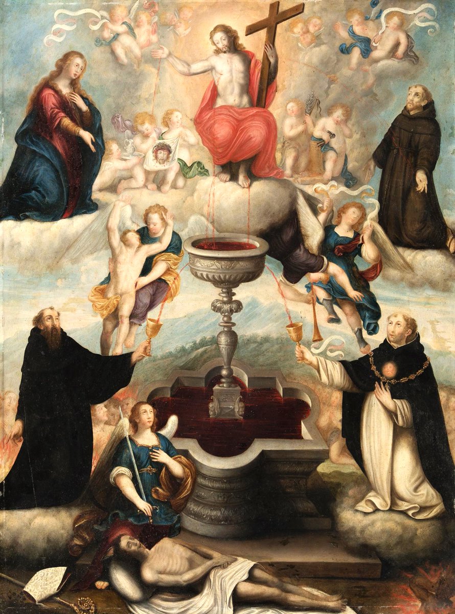 “The Precious Blood is the divine remedy for the wounds of humanity, the seal of the new and everlasting covenant.” -St. Gaspar del Bufalo

July is dedicated to the Most Precious Blood of Jesus. ❤

"Allegory of the Precious Blood of Christ"; Anonymous, Early 17th century