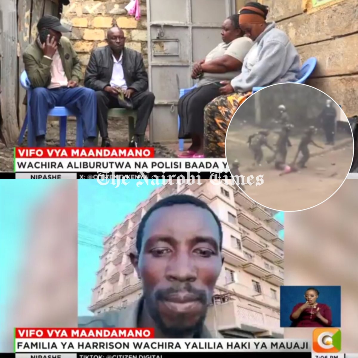 TheNairobiTimez's tweet image. Family of Man Who Was Seen Being Dragged into Juja Police Station is Now Asking for Justice 👇