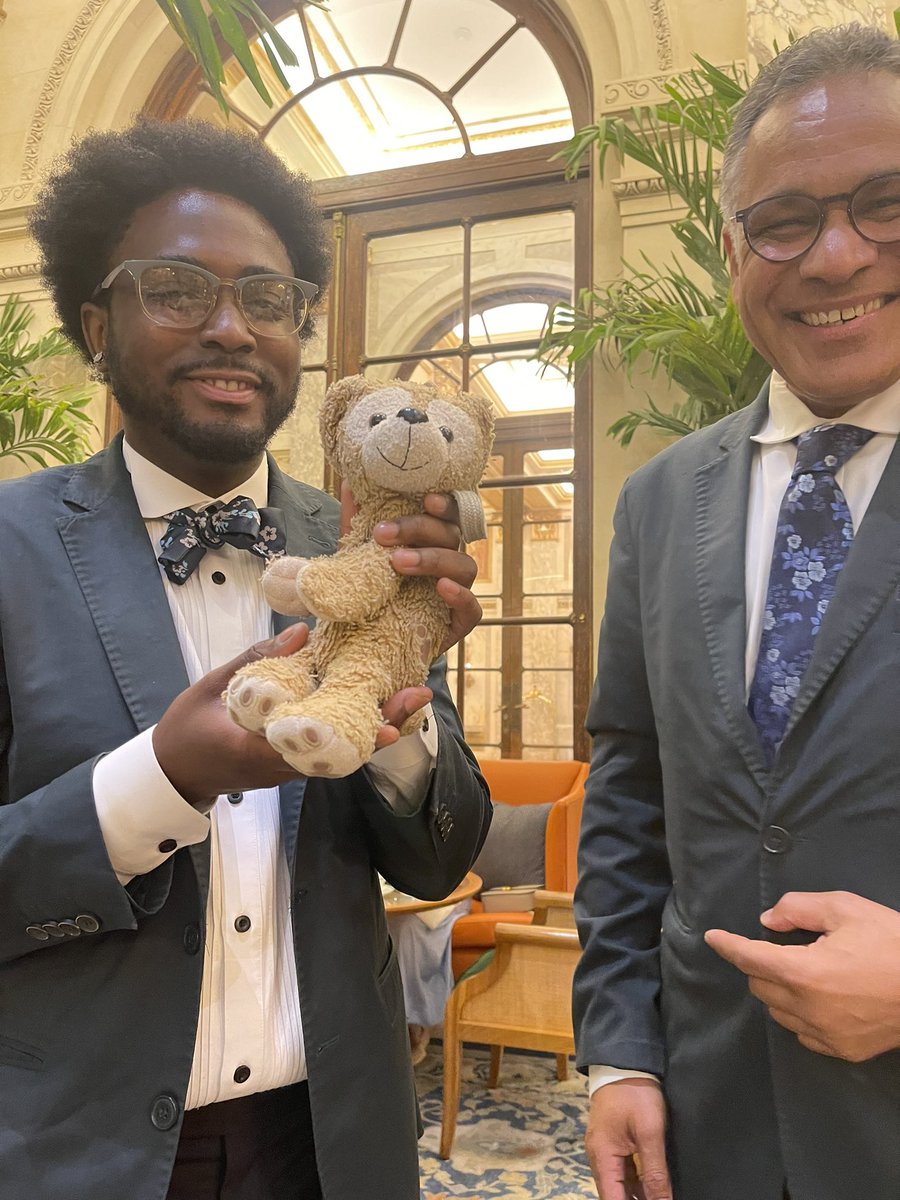 This is Stanley! He saw me taking a picture of Henry and wanted to take a picture with Duffy too!! He was very sweet and talkative! Thank you Stanley!!