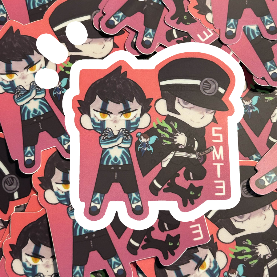Gunbusted's tweet image. 🚨mini shop update 🚨
NEW SMT3 stickers are here and in stock!
⏬Grab one here⏬
gunbustedart.bigcartel.com