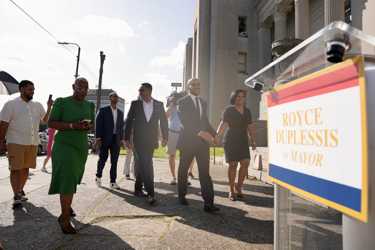 RoyceDuplessis's tweet image. New Orleans Can’t Wait.

Today I qualified to run for Mayor with my family and friends by my side. I’m in this to fight for everyday New Orleanians—not the wealthy and connected. Let’s do this together. Our city can’t wait.

Join us: royceduplessis.com