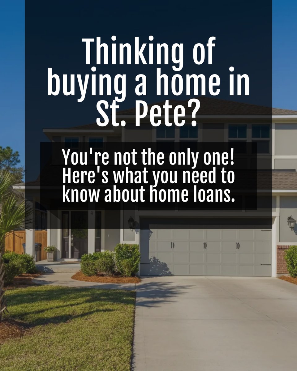 homesoftampabay's tweet image. 👀 Confused about home loans in St. Pete? 🤔 You&apos;re not alone! For first-time buyers, understanding loans is key. Here&apos;s a quick tip: Focus on affordability, not just interest rates! 💡 What&apos;s your biggest question about buying your first home? Let&apos;s chat! #FirstHomeTips