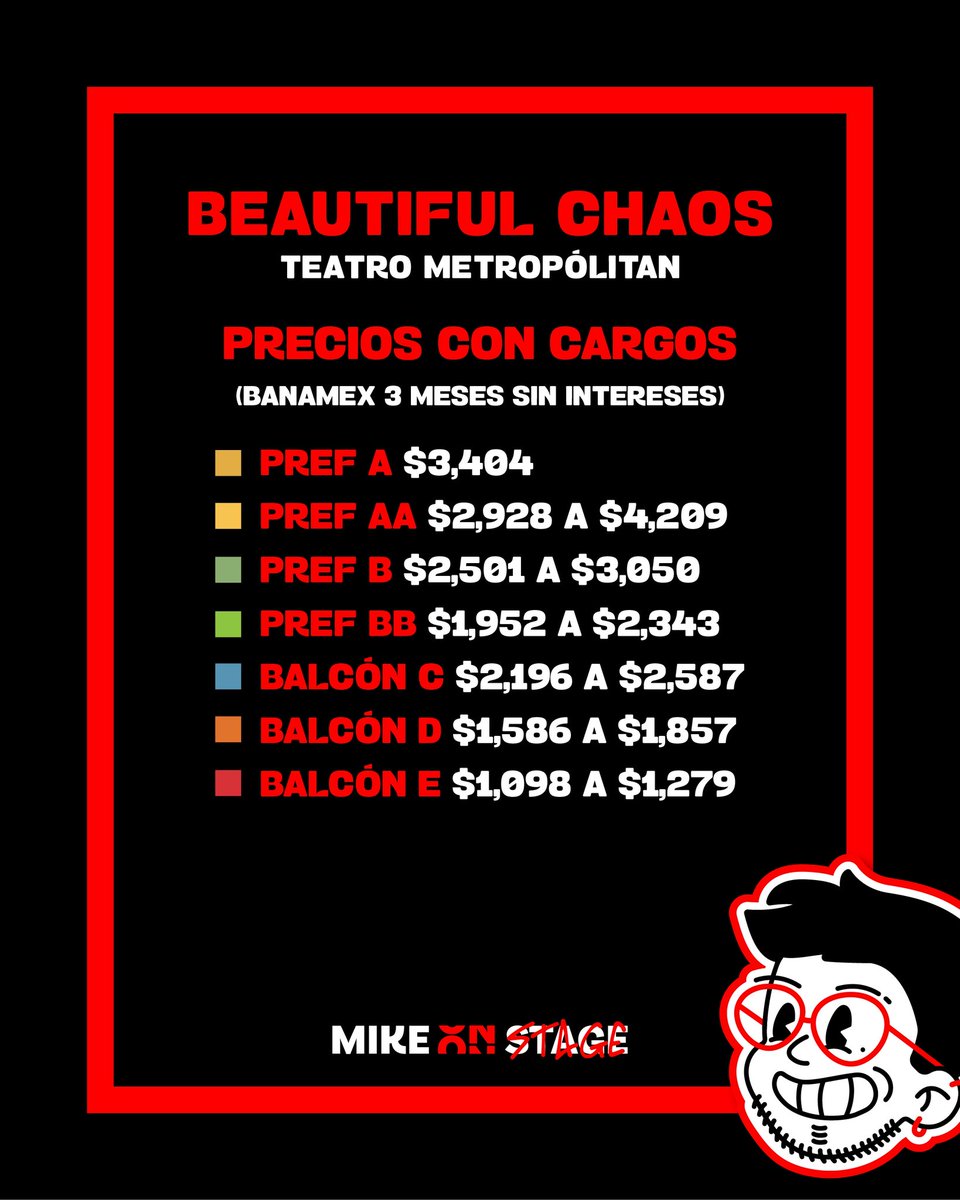 mikeonstage's tweet photo. KATSEYE: BEAUTIFUL CHAOS TOUR
📌16 Diciembre / Teatro Metropólitan

🎟️HOY Preventa Banamex • 12:00 pm
🎟️Venta General: 11 Julio

Banamex 3MSI 💳

#Katseye #BeautifulChaos #TeatroMetropólitan #mikeonstage https://t.co/mTEP5lCFIz