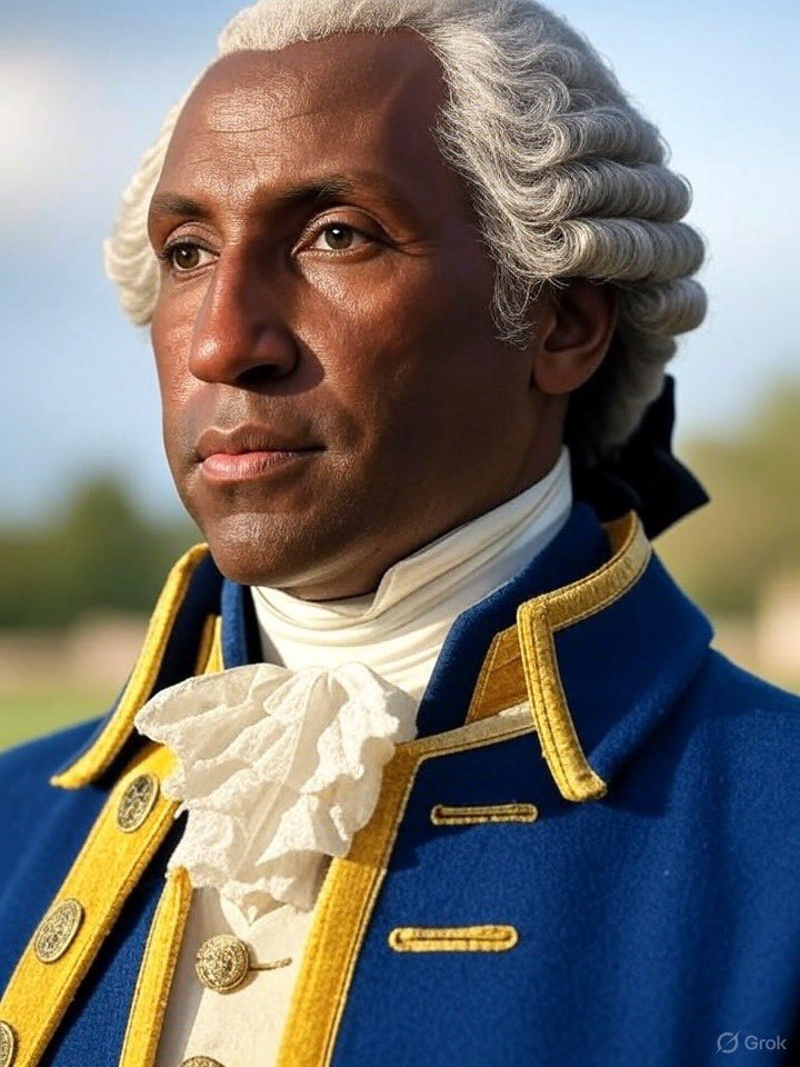 Well, not exactly. 

You see, White people didn’t exist in America back then. Everyone was either indigenous or African brought over by Black Europeans. 

 This is a more historically accurate depiction of George Washington.