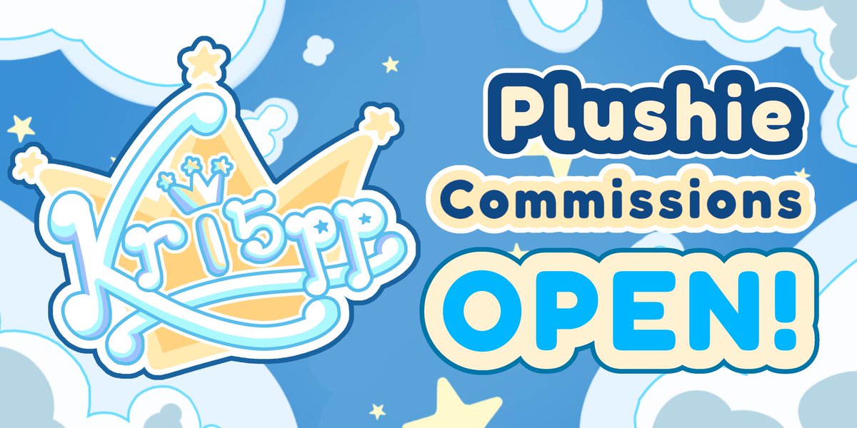 kri5pp's tweet image. ⭐️ Kri5pp commission thread ⭐️
Find all my services here!
☁️ Plushie commissions 🩵
☁️ Art commissions 🩵
☁️ Sketch commissions 🩵
