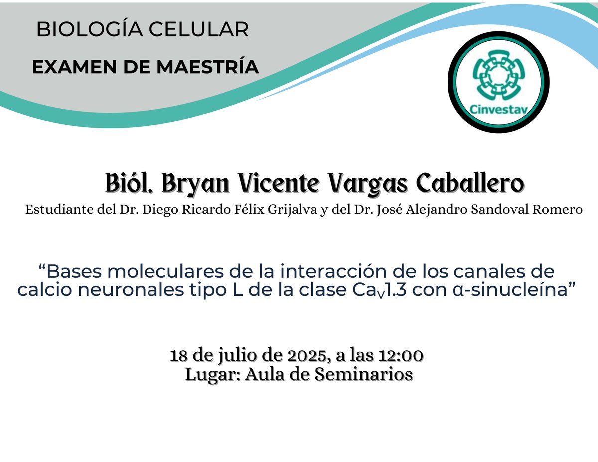 Departamento de Biología Celular del CINVESTAV (@biocelcinves) on Twitter photo 