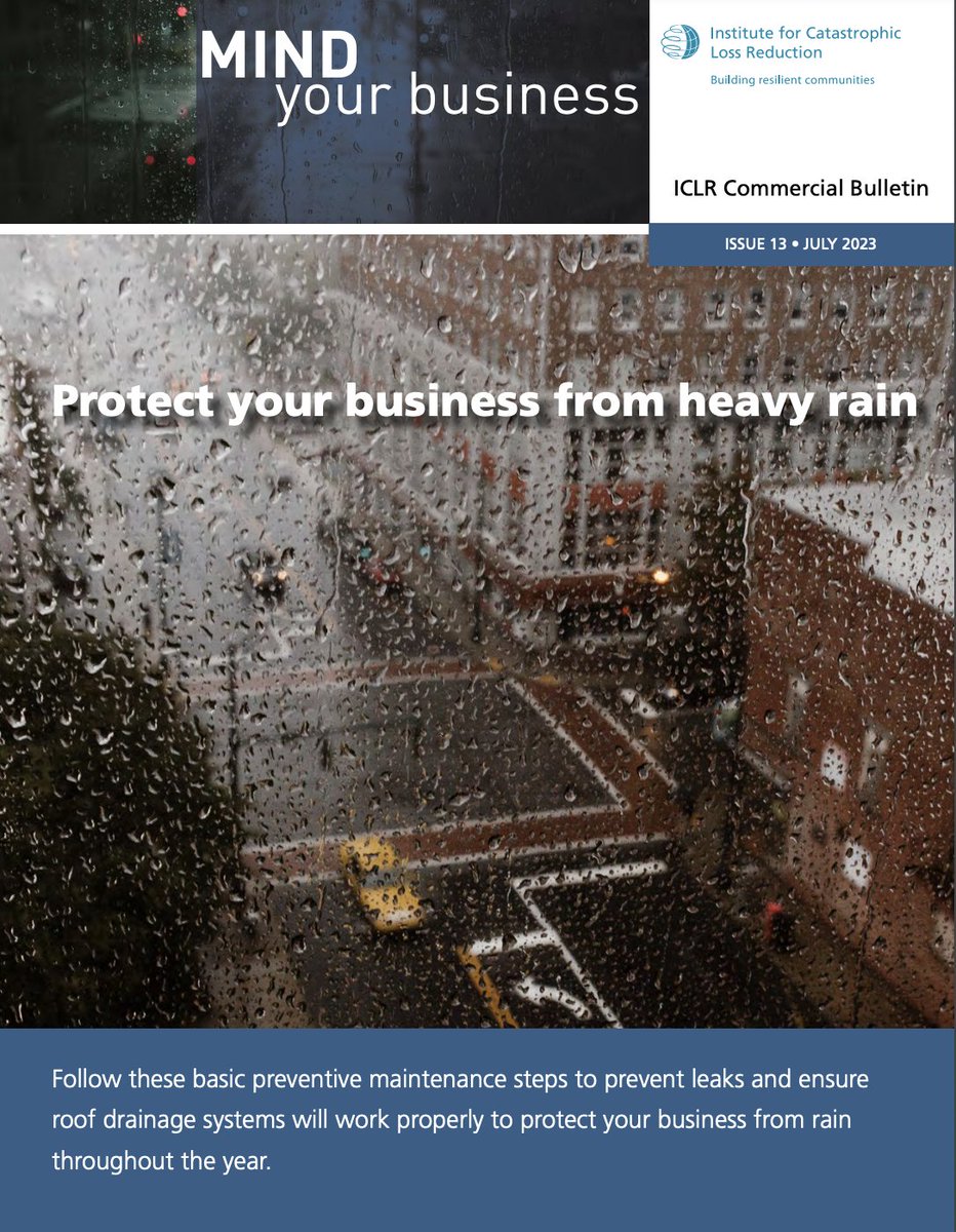 ICLRCanada's tweet image. Find out how to protect your business from damage related to heavy rainfall.
iclr.org/wp-content/upl……