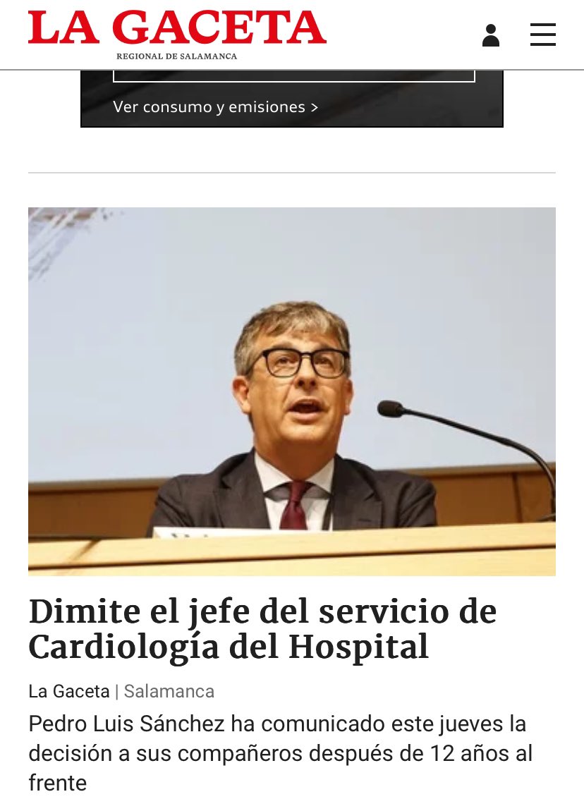 David González Calle (@davidcalle1390) on Twitter photo Como ciudadano y paciente de CyL <a href="/jcyl/">Junta de Castilla y León</a> no se me ocurre mayor fracaso organizativo que perder al mejor jefe de cardiología del país 🥲🇪🇸🏥.
Impensable en cualquier otro sistema 🤯
🥲Incompetentes sobran, gente como él, pocas.
❤️Gracias Pedro, hoy y siempre❤️ Como ciudadano y paciente de CyL <a href="/jcyl/">Junta de Castilla y León</a> no se me ocurre mayor fracaso organizativo que perder al mejor jefe de cardiología del país 🥲🇪🇸🏥.
Impensable en cualquier otro sistema 🤯
🥲Incompetentes sobran, gente como él, pocas.
❤️Gracias Pedro, hoy y siempre❤️