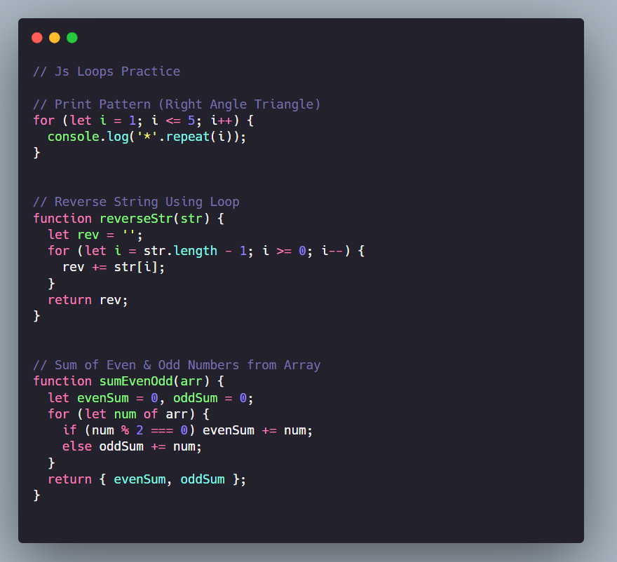 Naman_codes's tweet photo. #Day7 to #Day10
1)DSA:
Remove duplicates (sorted array)
Array duplicates
Power of 2
Merge Sort (recursion)

2) JS:
Control flow (if, switch-case)
Loops (for, while, for-of, for-in)
Reverse string, even/odd sum
Rock-paper-scissors logic

#100DaysOfCode #JavaScript  #LeetCode https://t.co/gPvmE88Ar5