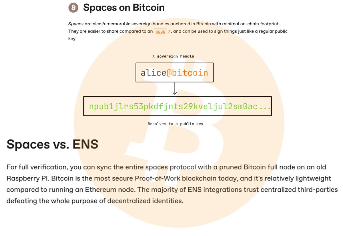 xcuriousbitcoin's tweet image. The Bitcoin World is not built on rent. It’s built on Ownership.
Permissionless Bitcoin Identities @spacesprotocol
Human Readable Public Keys. This is your moment.
#Bitcoin #SatoshiApproved #ProtocolDesign #BitcoinID