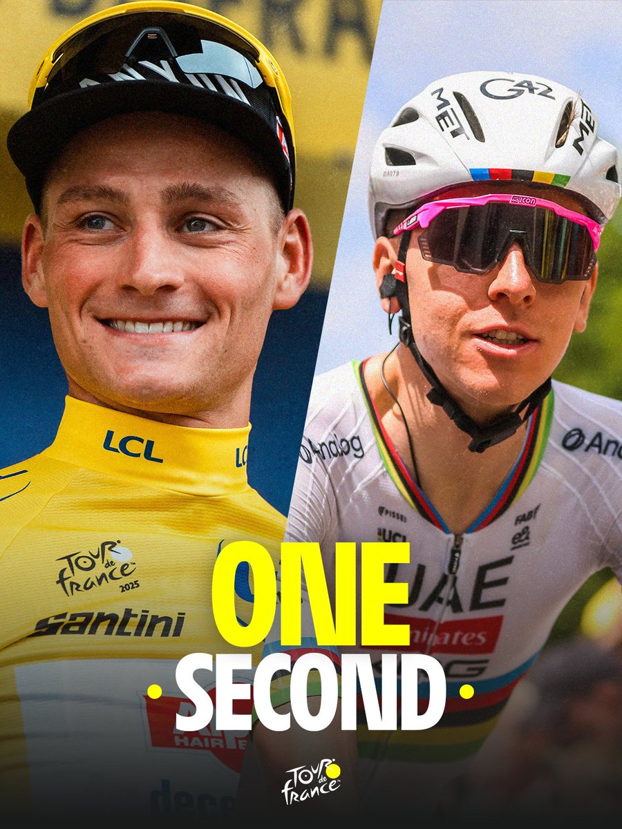 1 second is enough for the happiness of <a href="/mathieuvdpoel/">Mathieu Van der Poel</a>, back in Yellow 💛

1 seconde qui suffit au bonheur de <a href="/mathieuvdpoel/">Mathieu Van der Poel</a>, de retour en Jaune 💛

#TDF2025