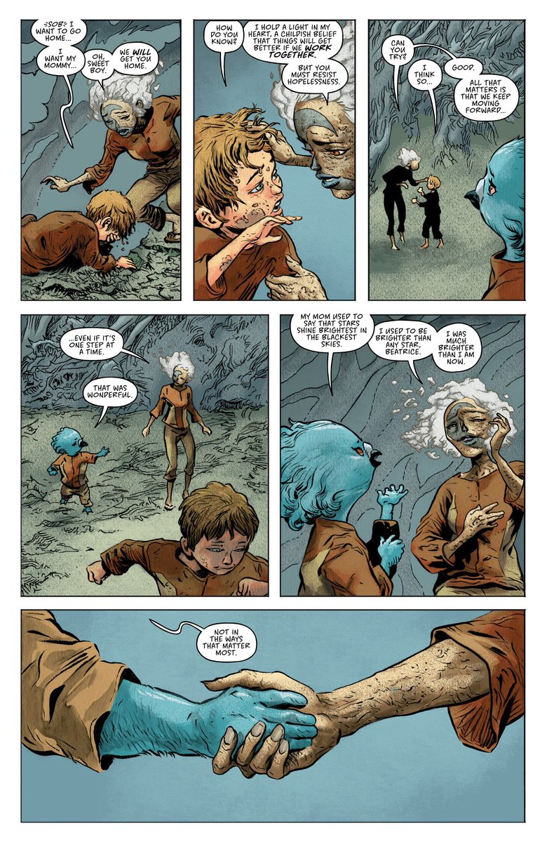 Every Life I Ever Lived (@robinwscott) on Twitter photo <a href="/Remender/">Rick Remender</a>, <a href="/MaxFiumara/">Max Fiumara</a>, <a href="/DaveMcCaig/">Dave McCaig</a> & <a href="/erdna11/">André Lima Araújo 🇵🇹</a> are making magic happen with The Sacrificers. The world building, the beautiful fantasy, and the pathos imbued here belies the series’ relatively short lifespan so far. This is an amazing story, told perfectly. <a href="/Remender/">Rick Remender</a>, <a href="/MaxFiumara/">Max Fiumara</a>, <a href="/DaveMcCaig/">Dave McCaig</a> & <a href="/erdna11/">André Lima Araújo 🇵🇹</a> are making magic happen with The Sacrificers. The world building, the beautiful fantasy, and the pathos imbued here belies the series’ relatively short lifespan so far. This is an amazing story, told perfectly.