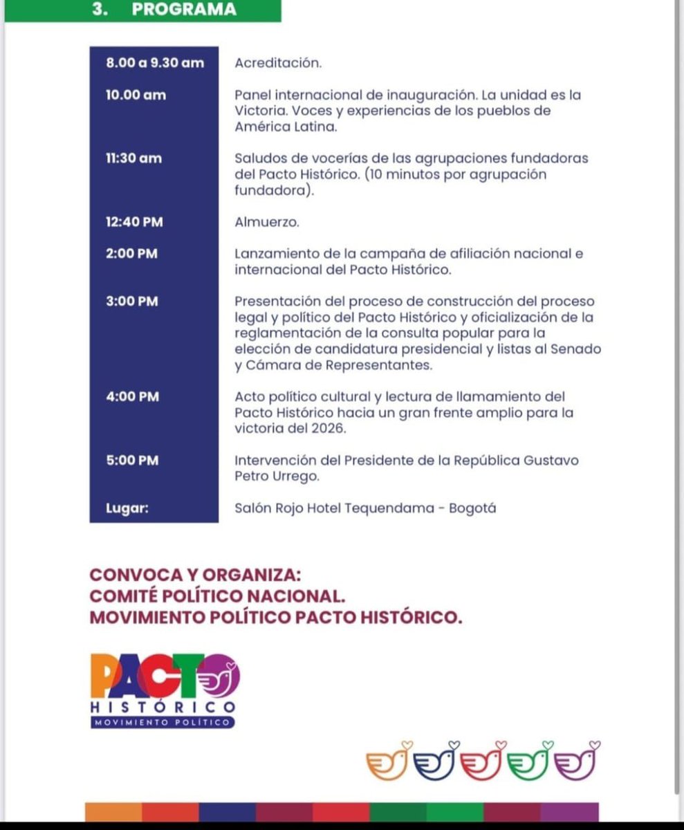 Vamos para la Convención Nacional del Pacto Histórico <a href="/PactoCol/">Pacto Histórico Oficial</a> 

Nos preparamos para ganar en 2026!