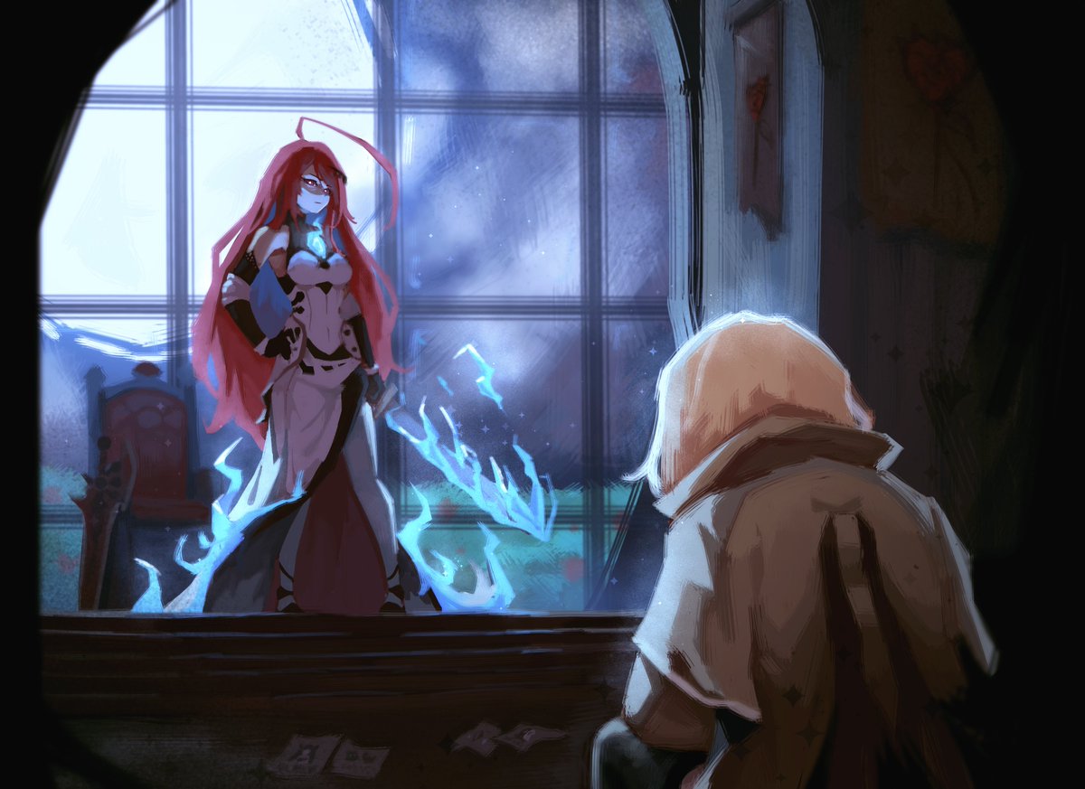 SejVon's tweet image. An audience with the Queen...
#BloodflameArt #ameliaRT