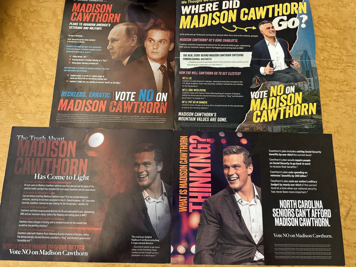 As we are thinking about Thom Tillis’ political legacy, it’s worth remembering that if not for Tillis and his PAC, “Results for NC” pouring $$$ into #nc11, Madison Cawthorn might be halfway through his his third term in Congress. 

#ncpol