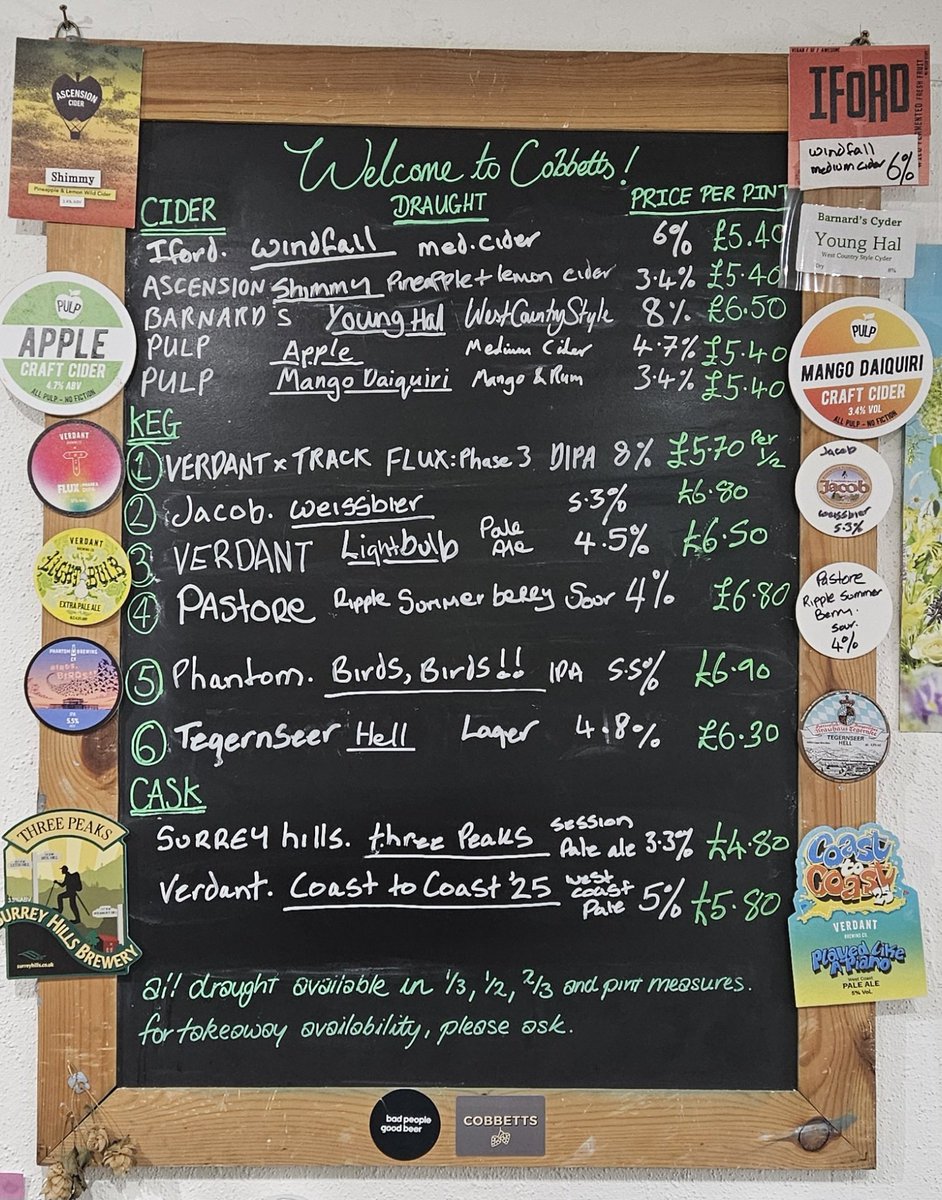 Cobbetts Beer Board (@beerblackboard) on Twitter photo 