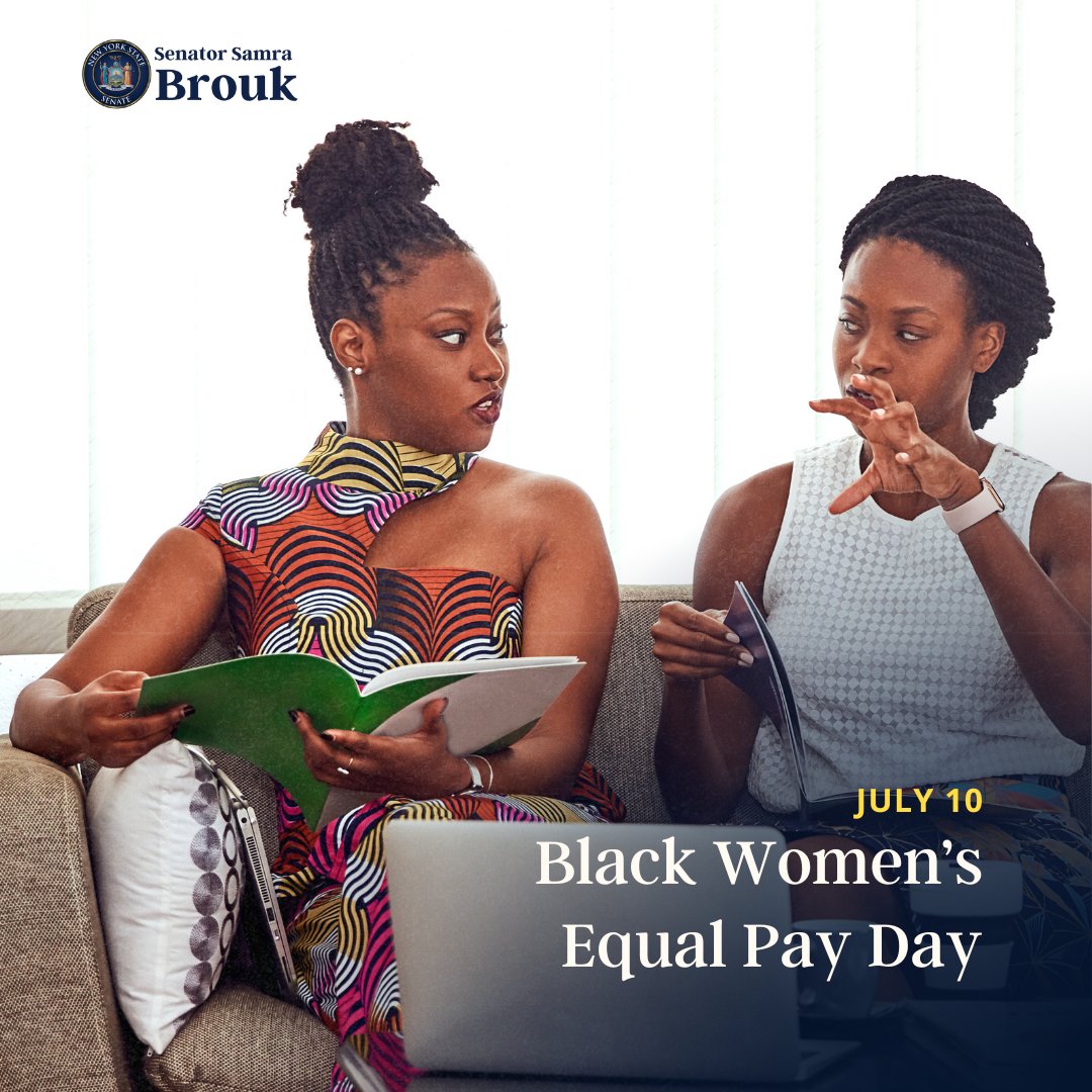 SenatorBrouk's tweet image. Black women in NYS earn 66 cents for every dollar a white, non-Hispanic man makes. W/o pay equity, black mothers are ill-equipped to make ends meet. I am committed to fighting for anti-discrimination efforts in the workplace to create pathways for success for Black women in NYS.
