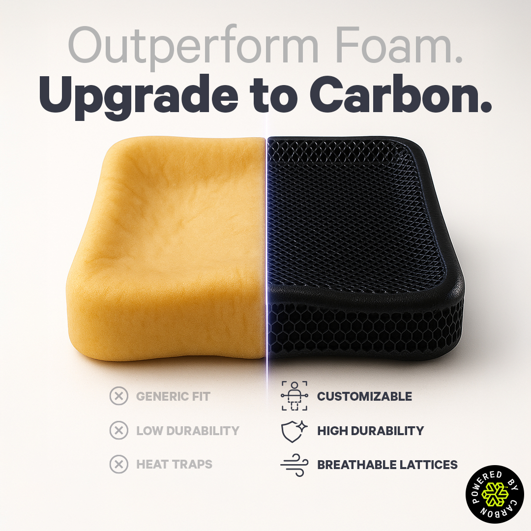 Carbon's tweet image. Say goodbye to generic foam. Wheelchair seating should do more than just fit—it should support, adapt, and last. Cushions powered by Carbon are customizable, durable, and breathable.
Learn more today 👉 bit.ly/4lsjpXV