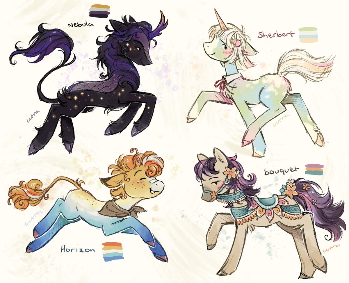 fashionably late pride ponies innit #mlp