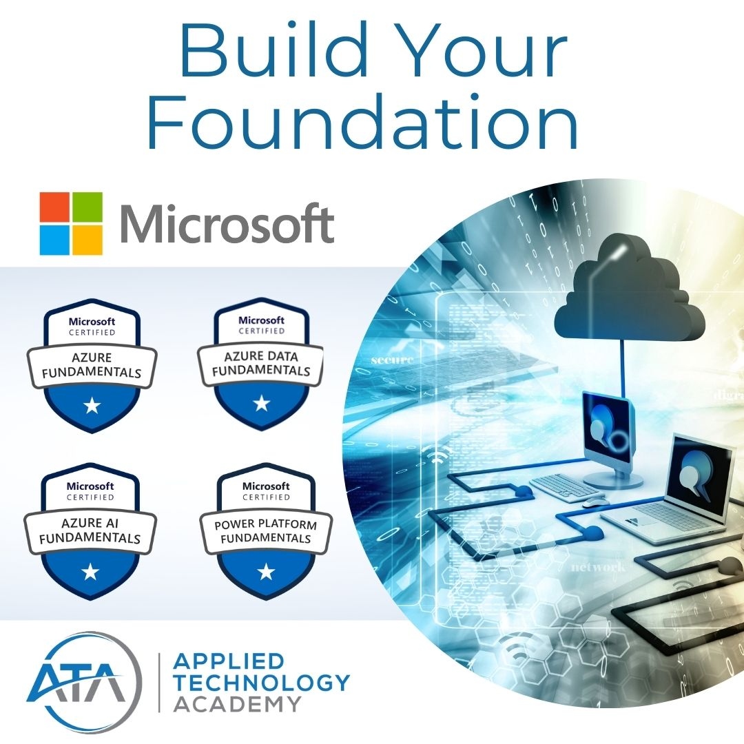 Ready to dive into the fundamentals of Microsoft? 

Our Fundamentals series covers Azure, Azure Data, Power Platform, and Azure AI. 

Get the essential skills you need to excel.   Explore our course dates and register today! 

Azure Fundamentals -zurl.co/Ac95U 
Azure