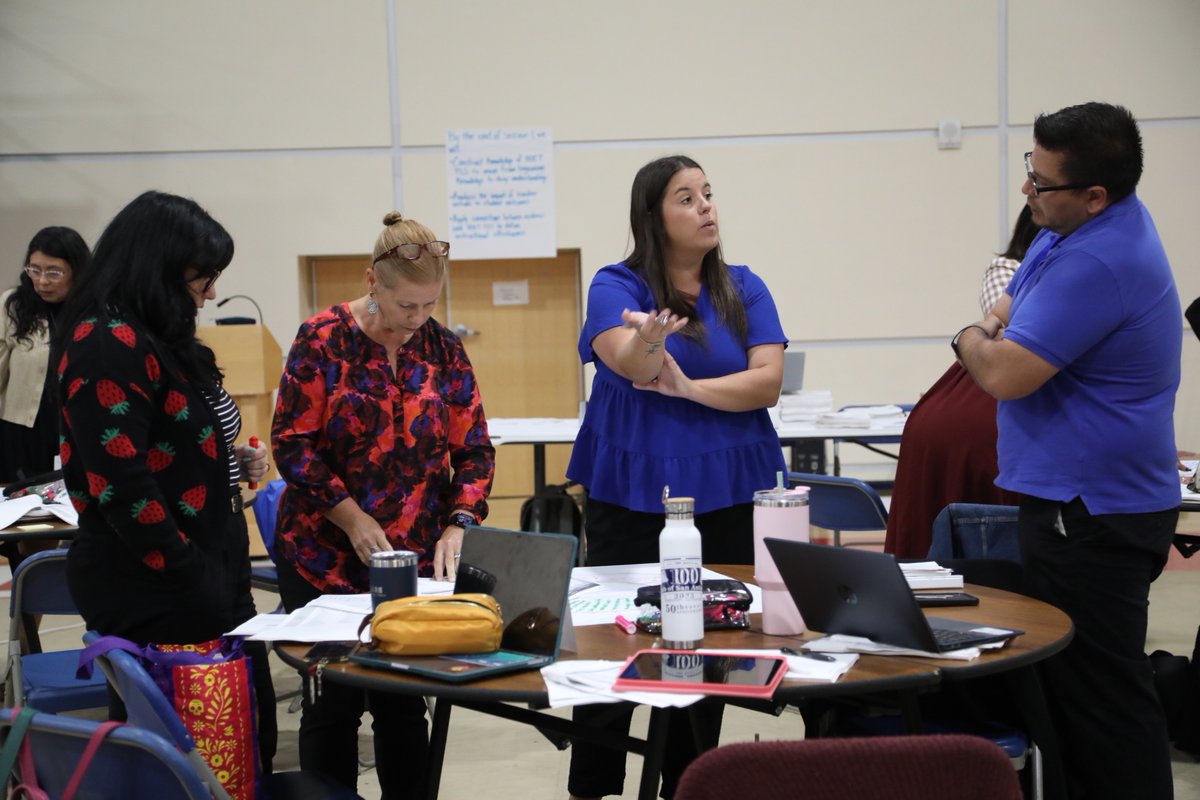 ssaisd's tweet photo. SSAISD district personnel gathered this week for training sessions to prepare for a successful school year ahead—focused on collaboration, leadership, and student success! 📚✨ https://t.co/wxq9NNKURa