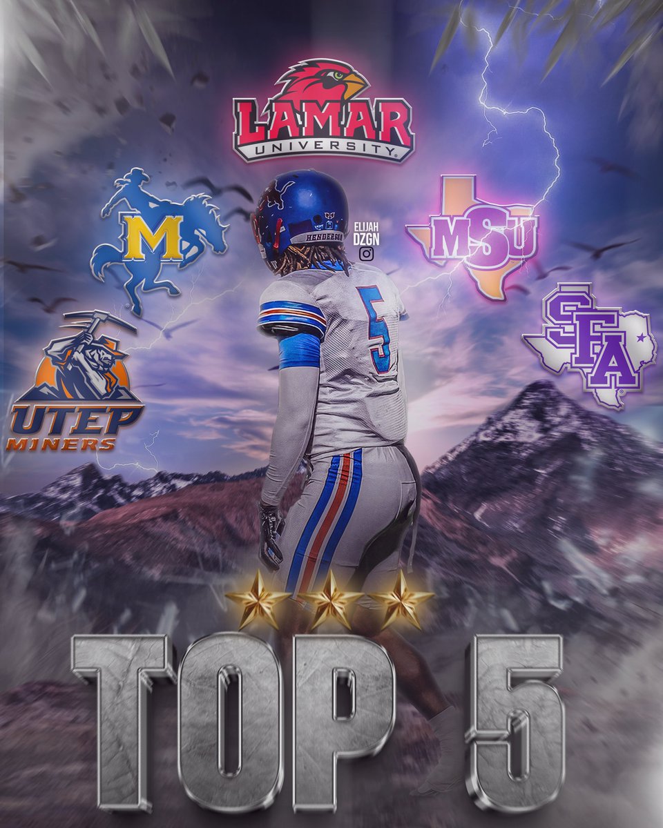 Jordan (Big Erv) Ervin (@jordanervinn) on Twitter photo Top 5 where we at?👀
-<a href="/UTEPFB/">UTEP Football</a>
-<a href="/McNeeseFB/">McNeese Football</a>
-<a href="/LamarFootball/">Lamar University Football</a>
-<a href="/MSUTexasFB/">Midwestern State Football</a>
-<a href="/SFA_Football/">Lumberjack Football</a>
<a href="/CoachRJMeeks/">Coach Meeks</a> <a href="/JoshuaEargle/">Joshua Eargle</a> <a href="/JButler_210/">Josh Butler</a> <a href="/NobleKelleyJr1/">Coach Kelley 🏈🏀</a> <a href="/Marchen44/">On Da Marc Sports🏈</a> <a href="/CoachKirkBryant/">Kirk Bryant</a> <a href="/CoachTBleil/">Tim Bleil</a> <a href="/CoachMMartin/">Mason Martin</a> <a href="/CoachSpo_/">Andrew Sparano</a> <a href="/CoachSWUTEP/">Scotty Walden</a> Committing soon👀⏳ Top 5 where we at?👀
-<a href="/UTEPFB/">UTEP Football</a>
-<a href="/McNeeseFB/">McNeese Football</a>
-<a href="/LamarFootball/">Lamar University Football</a>
-<a href="/MSUTexasFB/">Midwestern State Football</a>
-<a href="/SFA_Football/">Lumberjack Football</a>
<a href="/CoachRJMeeks/">Coach Meeks</a> <a href="/JoshuaEargle/">Joshua Eargle</a> <a href="/JButler_210/">Josh Butler</a> <a href="/NobleKelleyJr1/">Coach Kelley 🏈🏀</a> <a href="/Marchen44/">On Da Marc Sports🏈</a> <a href="/CoachKirkBryant/">Kirk Bryant</a> <a href="/CoachTBleil/">Tim Bleil</a> <a href="/CoachMMartin/">Mason Martin</a> <a href="/CoachSpo_/">Andrew Sparano</a> <a href="/CoachSWUTEP/">Scotty Walden</a> Committing soon👀⏳