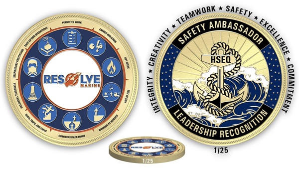 resolvemarine's tweet image. When it comes to #safety, @ResolveMarine’s Theodore, #Alabama facility is leading by example. Superintendent Alex Westbrook was recently awarded Employee of the Month and the #HSEQ Challenge Coin Nomination, a prestigious award requiring unanimous votes. #MarineServiceCenters