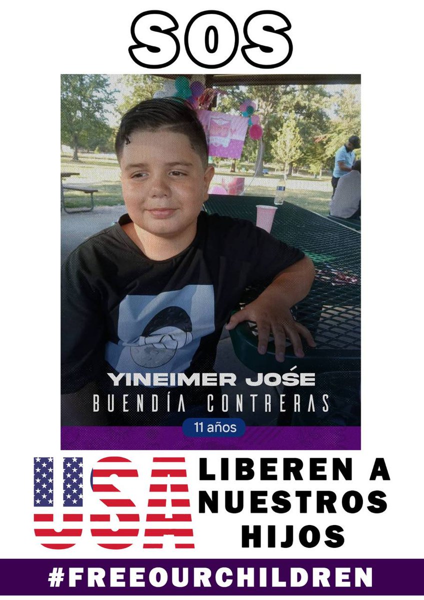 Que me van a decir? Que estos niños son del tren de Aragua? No, son venezolanos y están Secuestrados por El Gobierno de Estados Unidos, el imperio los S3cuestr0 y el pueblo de Venezuela los reclama #FreeOurChildren