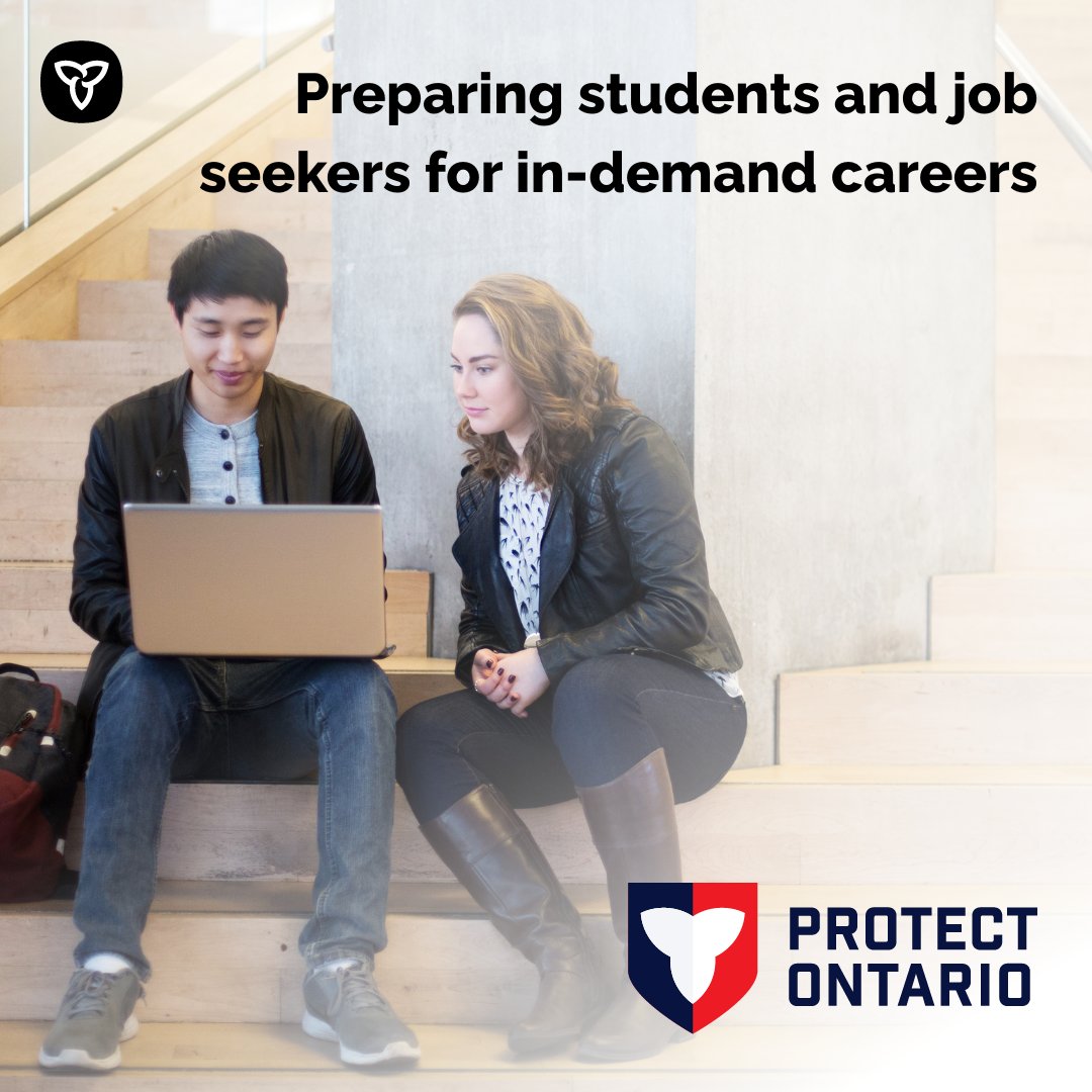 ONTatwork's tweet image. 🚀@OnGov has launched #MyCareerJourney, a new online tool to connect students and job seekers to the tools they need to find fulfilling careers. Start your journey today: ontario.ca/mycareerjourney.
@ONtrainandstudy