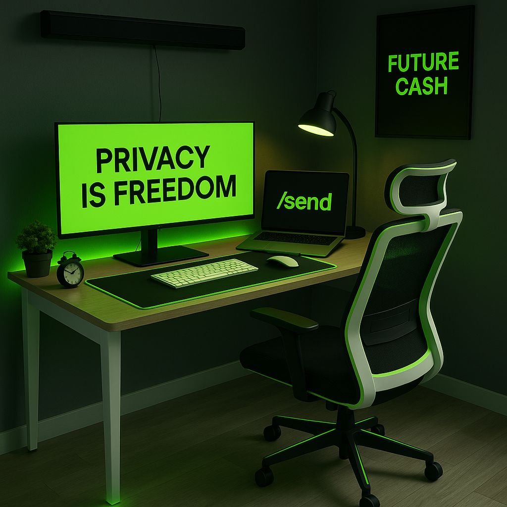 Ibnuzaruq's tweet image. Privacy is he foundation of freedom.
The only way to make transactions fair and real is to build on @CantonNetwork that's the aim of @Send.
Even @ethentree  @Xino_it and @send_africa are bullish on it
CC $SEND $CC

#privacyisfreedom