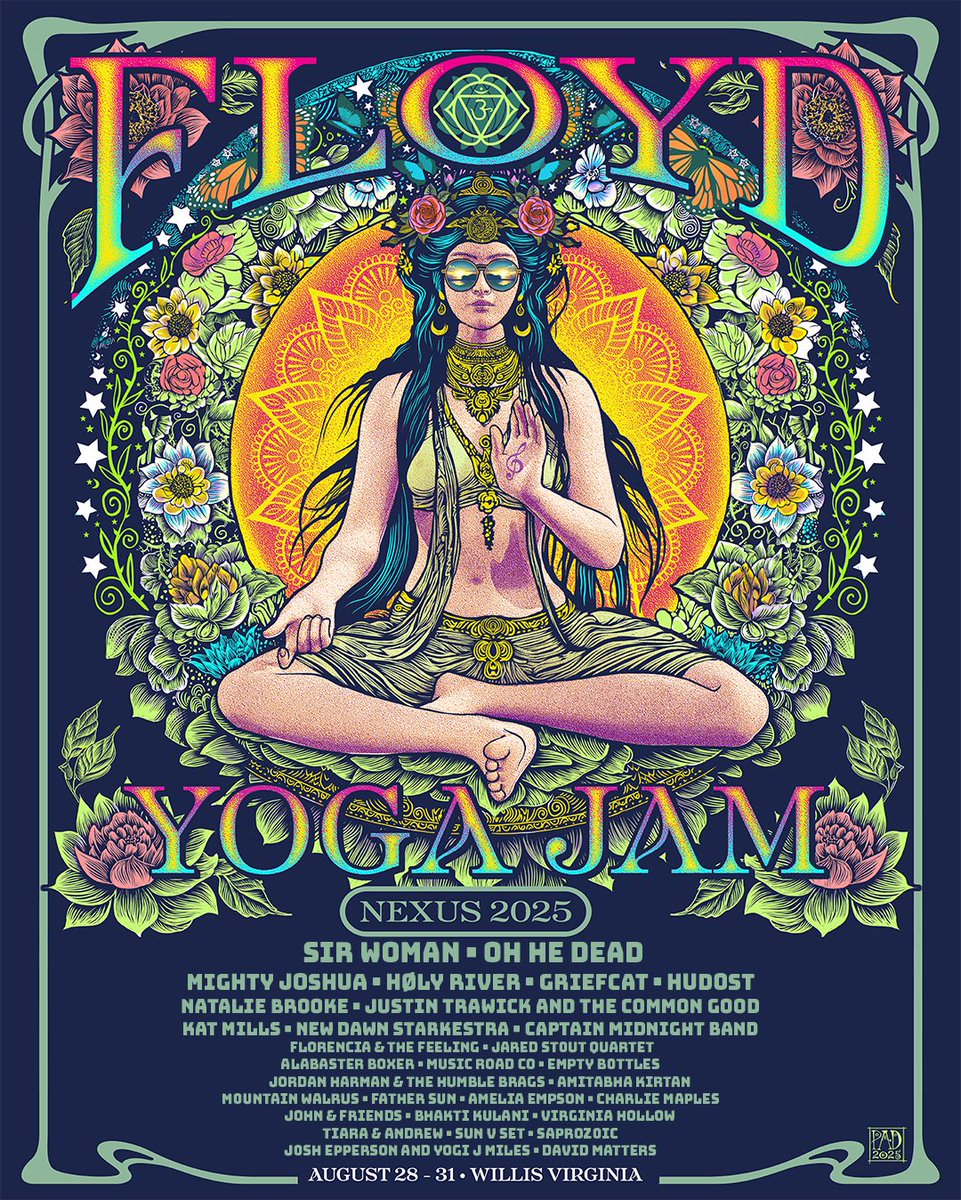 Willis, Virginia! We’re headed your way for Floyd Yoga Jam at the end of August 🎶💫
Can’t wait to share the stage with our friends Oh He Dead - it’s gonna be a beautiful time.
Grab your tickets and come vibe with us!