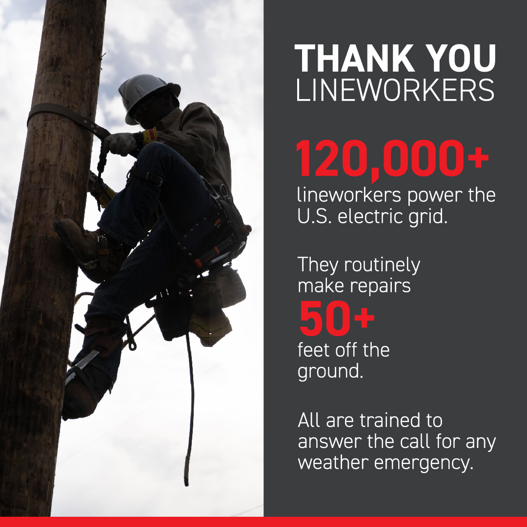 SWEPCoNews's tweet image. Today, we honor the dedicated men and women who work tirelessly to keep our lights on and our communities powered. Join us in expressing our heartfelt appreciation for their efforts and commitment to our communities  #LineworkerAppreciationDay  #ThankALineworker #SWEPCO