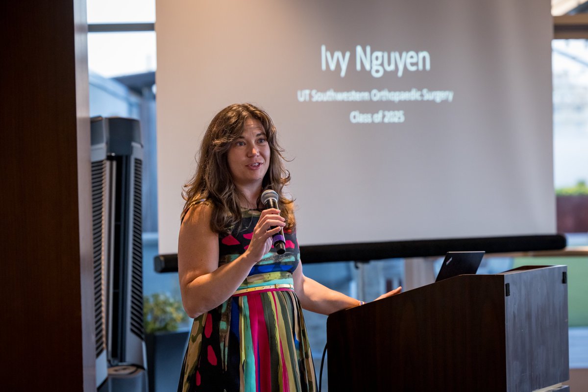 utswortho's tweet image. Last month, we had our graduation dinner for our class of 2025 residents.
During the dinner, #UTSWOrtho honored the graduating residents and their achievements as well as the faculty who helped them along the way.
Check out the highlights!
@DrAntoniaChen #utsouthwestern