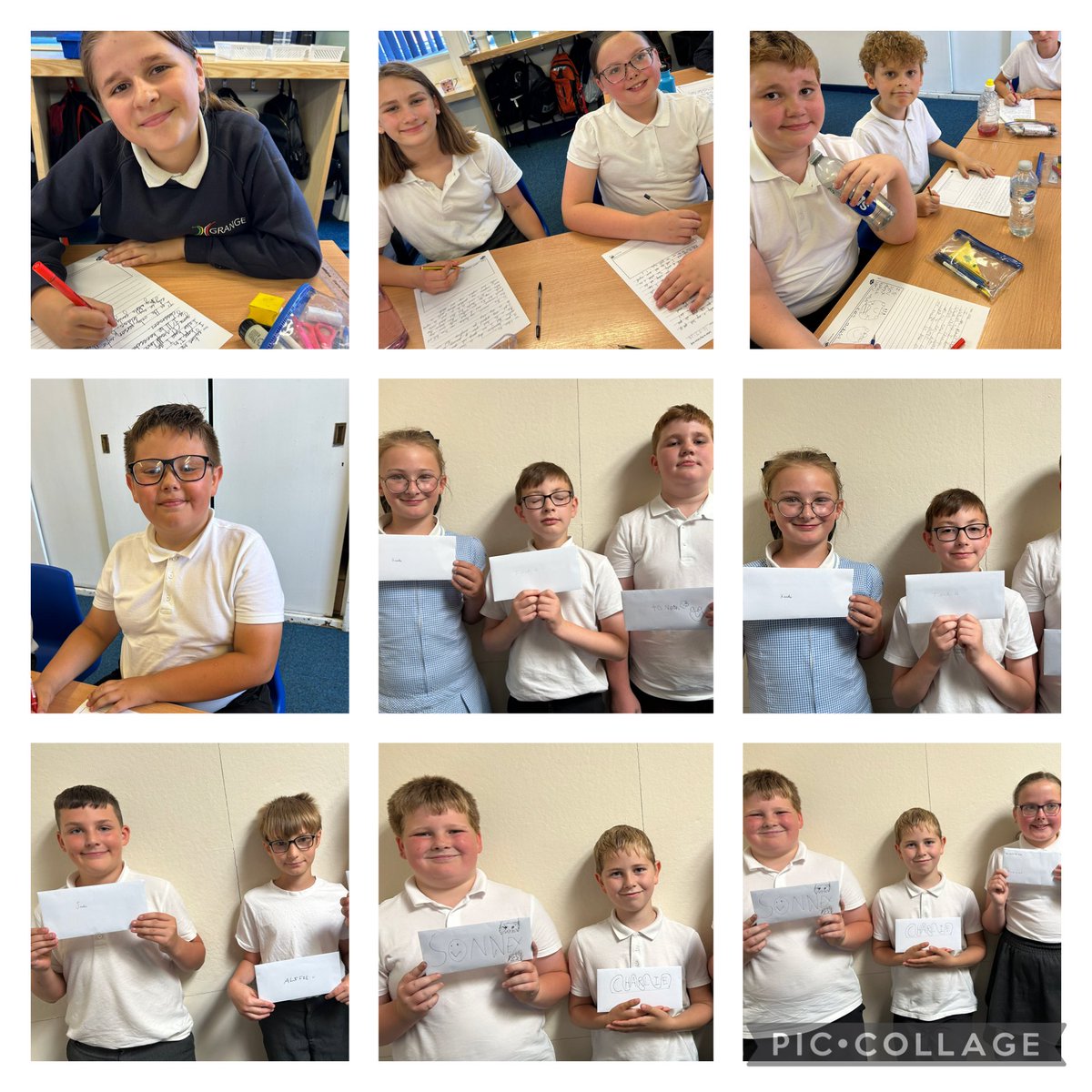 Year 5 have had a wonderful transition morning. We made some display work, played games with our friends and wrote letters to our future selves. Xx  
<a href="/GrangeMissA/">GrangeMissA</a> 
<a href="/GrangeMrsMcG/">Mrs McGilloway</a>