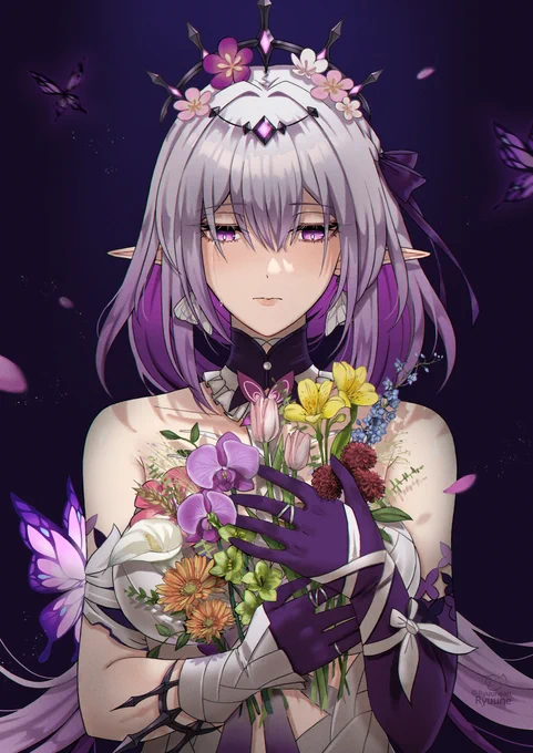 Days blur into nights of dreadful silence... #Castorice #HonkaiStarRail #スターレイル