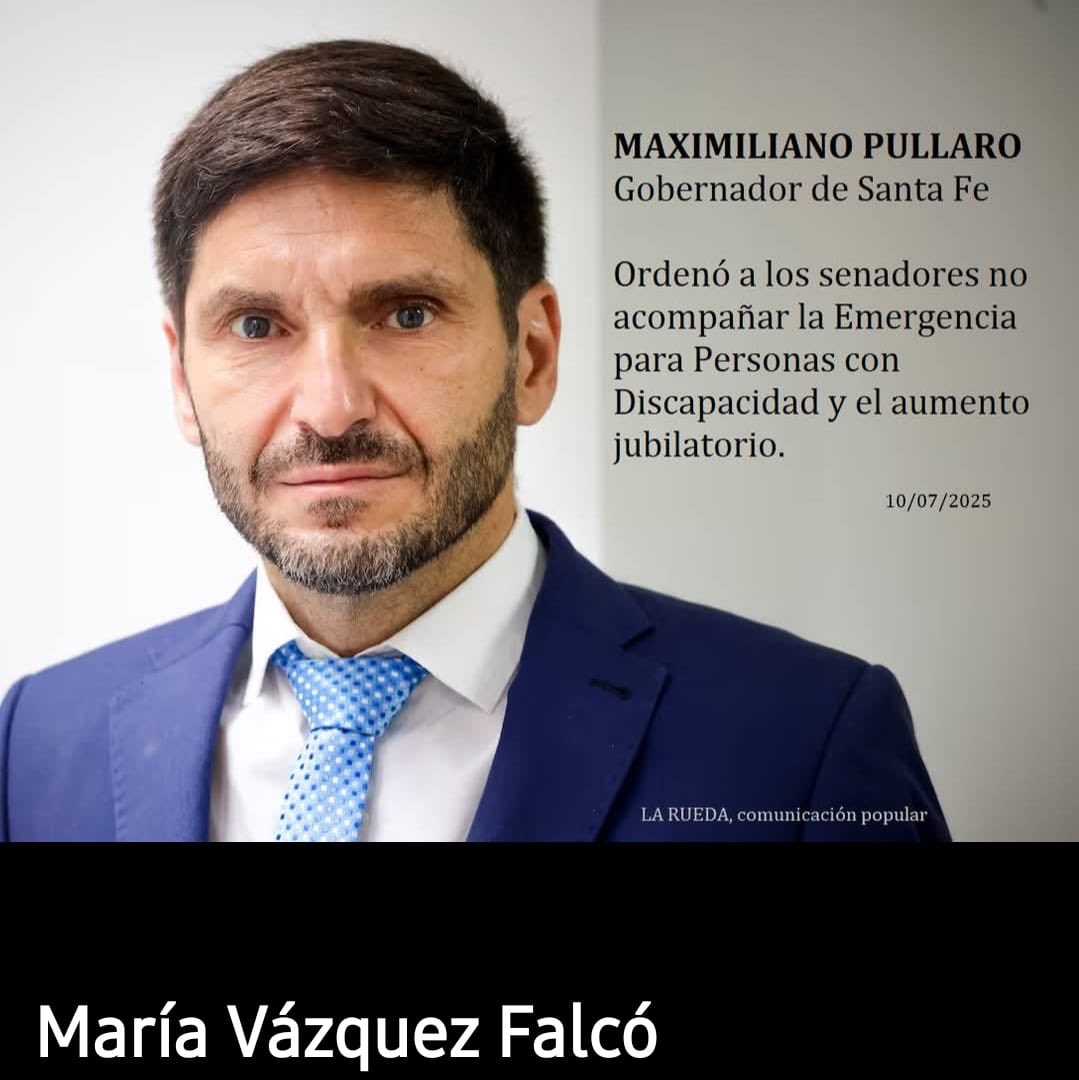 Al “ Bukele santafesino “ lo apretaron y aflojó .Eligió avalar el ajuste de Milei una vez más, y seguir destruyendo los derechos de los jubilados y jubiladas , y los derechos de las personas con discapacidad .