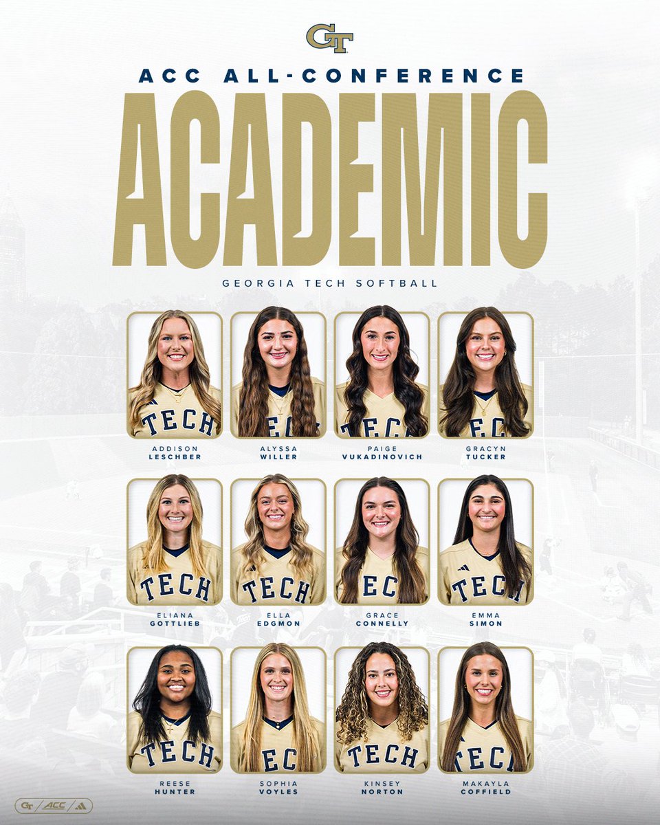 𝑨𝒄𝒂𝒅𝒆𝒎𝒊𝒄 𝑨𝒍𝒍-𝑨𝑪𝑪

The Jackets tie their program record with 12 Academic All-ACC honorees!

📰 | buzz.gt/SB71025

#StingEm 🐝