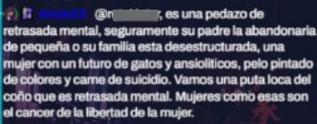 imagina poner este mensaje en un chat y que su streamer partner de twitch no sea capaz de banear ni borrar la mierda que acaba de soltar por la boca 
(el mensaje no va para mi, va hacia una chica que ni conozco, pero es que me parece lamentable hacer la vista gorda a estas cosas)