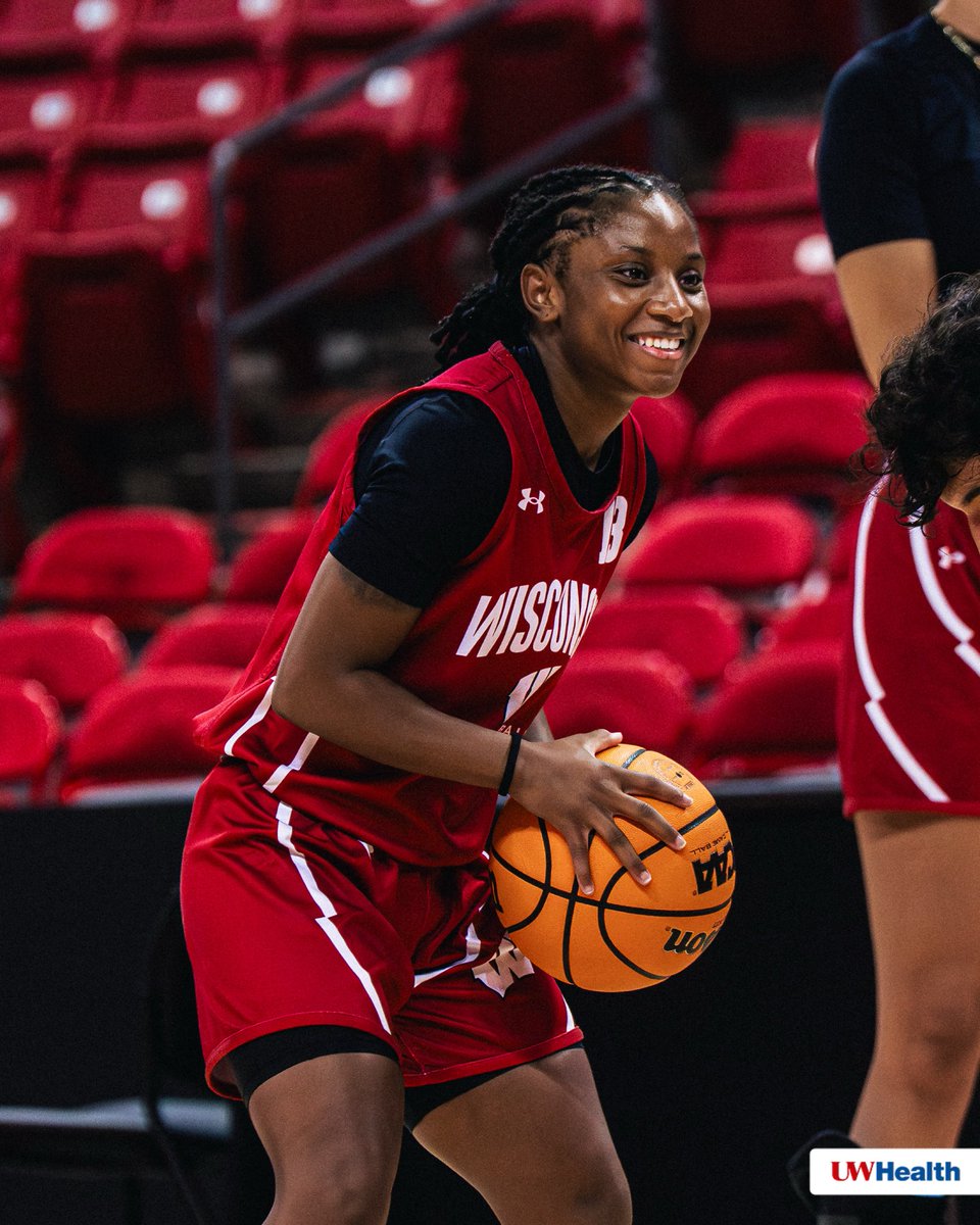 BadgerWBB's tweet image. Putting in work on our home floor.
#OnWisconsin | @UWHealth