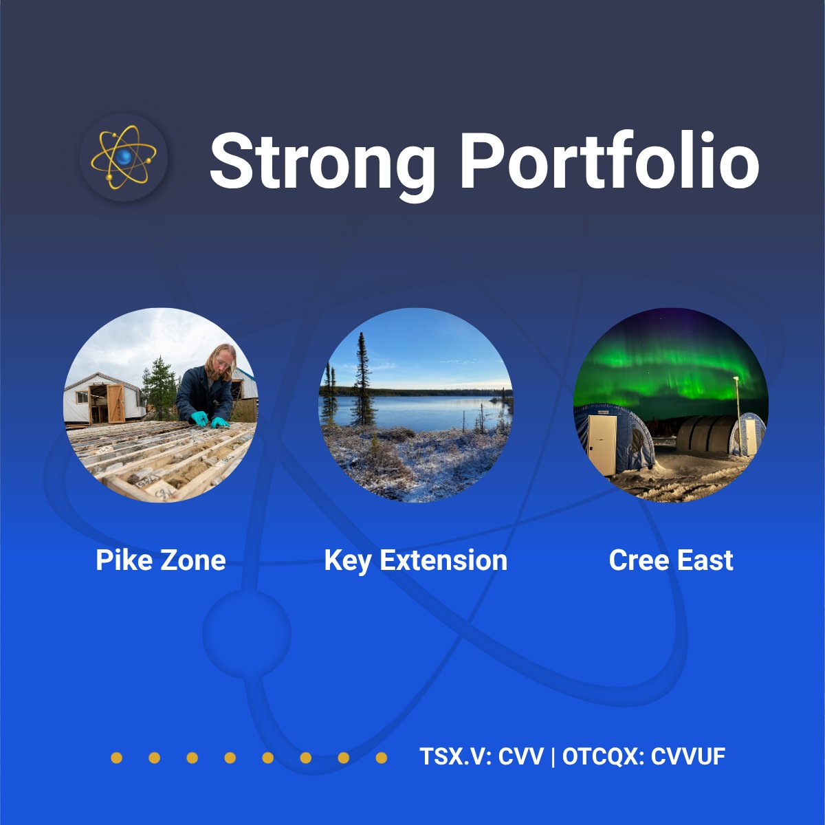 We hold 500,000+ ha in the eastern Athabasca Basin—one of the largest exploration portfolios in the region.

Our strategy targets high-grade uranium near infrastructure, offering scale &amp; access in a top uranium district.

Explore the portfolio: canalaska.com

$CVV