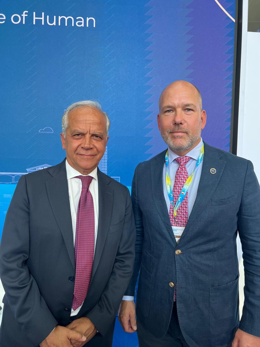UWCongress's tweet image. ⚡️Ukraine's recovery remains a top topic at the international stages.
During his visit to #URC2025, UWC President Paul Grod @PaulMGrod met with Italy’s Minister of the Interior, Matteo Piantedosi @Piantedosim, reaffirming the commitment to just and lasting recovery of 🇺🇦.