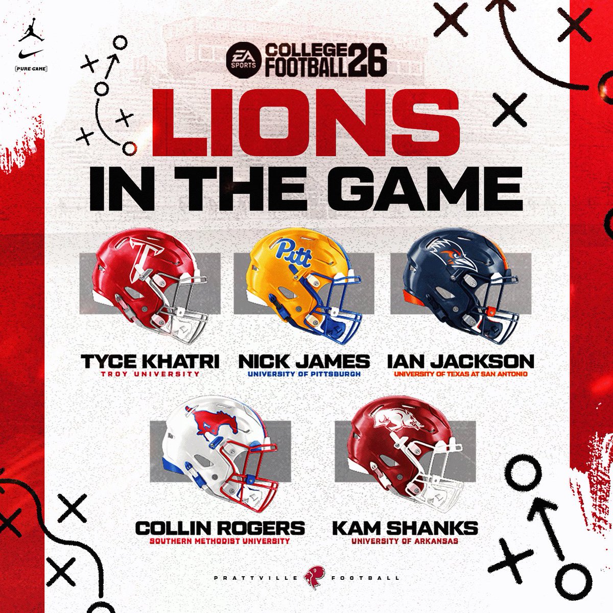 PrattvilleFB's tweet image. Your Prattville Lions are in the Game!!!
#NCAA26
#GoLions
#OneTownOneTeam