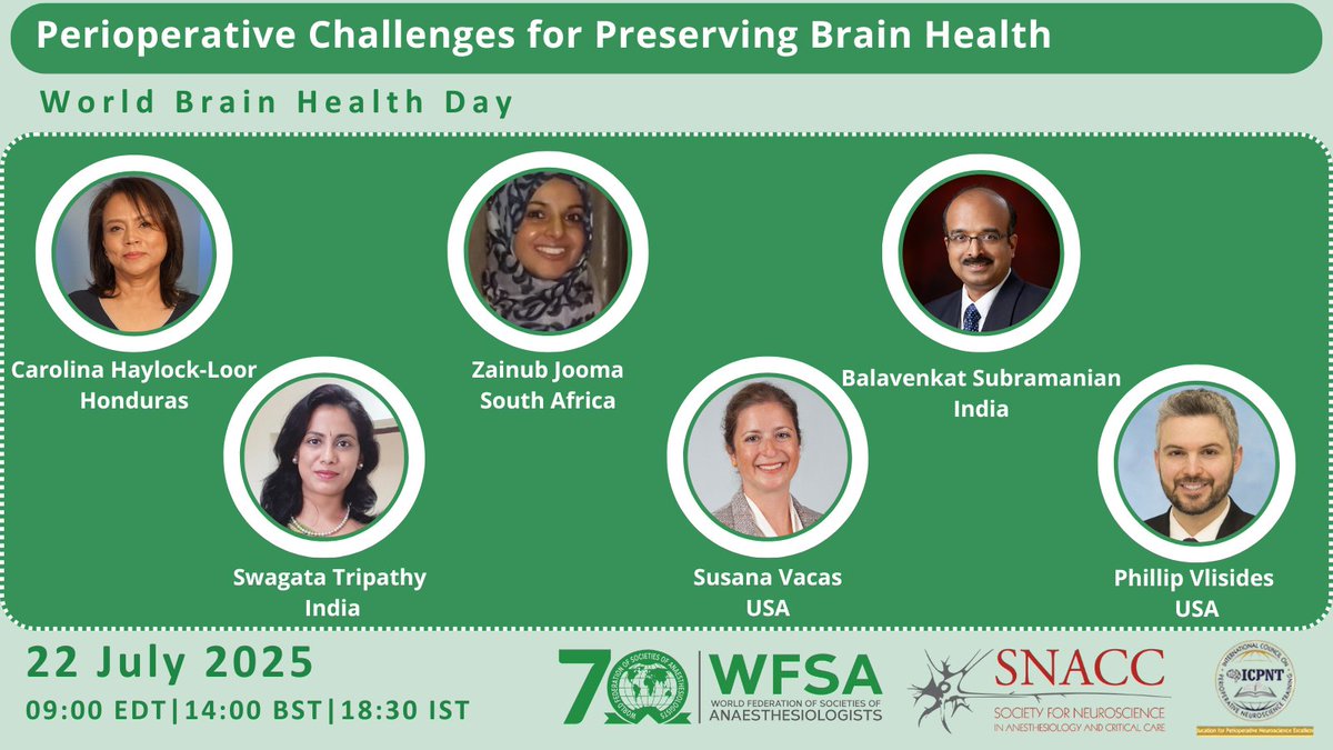 SNACCNeuro's tweet image. 🎓Need CME/CPD credit? Attend ≥60 min of our + @WFSAorg’s webinar & receive an eCertificate + a recording if you can’t stay.
💡Risk➜resilience, stroke detection➜biomarkers, our speakers cover it all.
📆Tues, July 22 | 9AM ET | Virtual & FREE
Register: ow.ly/aJ0v50WiqU6
