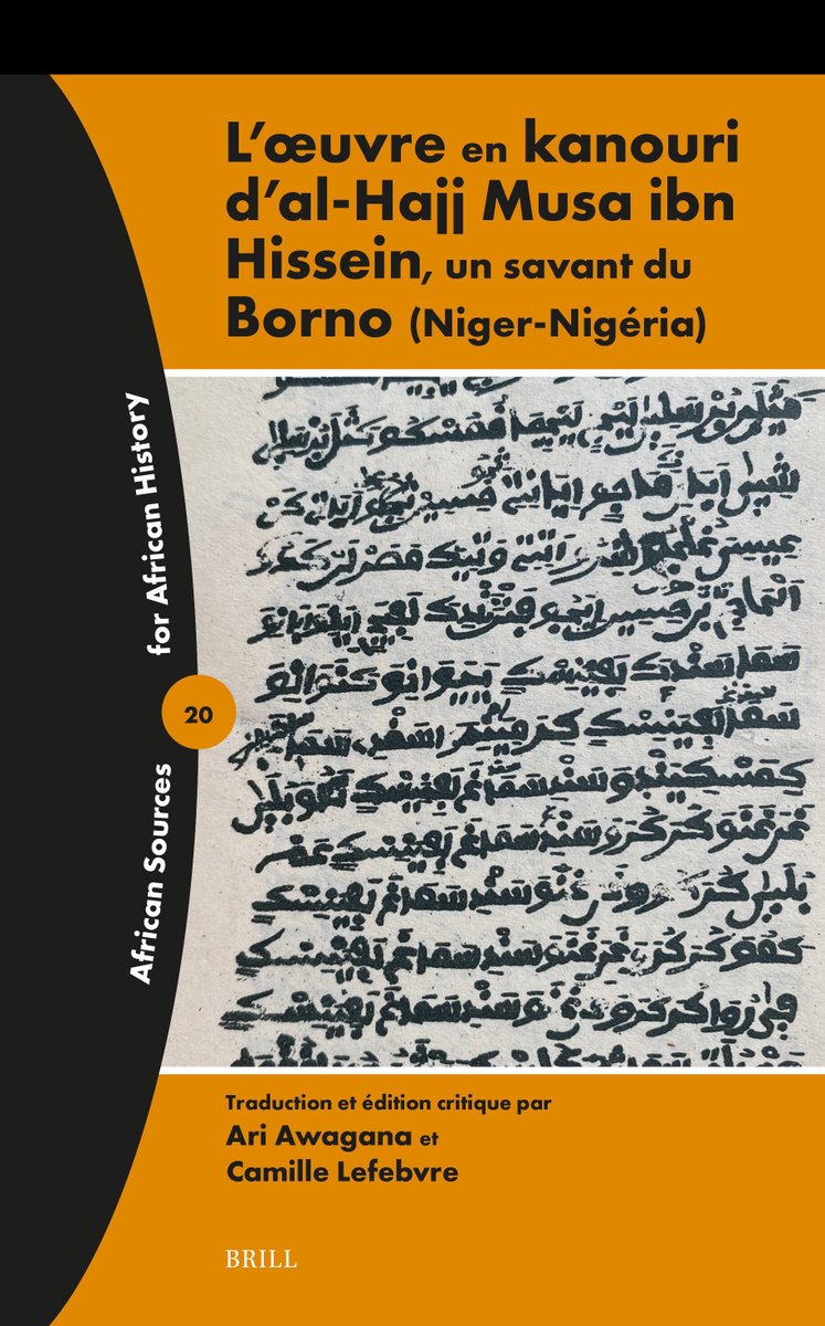 khalid yousef (@khalidsyossef) on Twitter photo #OpenAccess
#NewRelease
L’œuvre en kanouri d'al-Hajj Musa ibn Hissein, un savant du Borno (Niger-Nigéria)
Ari Awagana, Camille Lefebvre <a href="/CamiLefebvre/">Camille Lefebvre</a>. BRill 2025
PDF 🎯
brill.com/downloadpdf/ed…
brill.com/edcollbook-oa/… #OpenAccess
#NewRelease
L’œuvre en kanouri d'al-Hajj Musa ibn Hissein, un savant du Borno (Niger-Nigéria)
Ari Awagana, Camille Lefebvre <a href="/CamiLefebvre/">Camille Lefebvre</a>. BRill 2025
PDF 🎯
brill.com/downloadpdf/ed…
brill.com/edcollbook-oa/…