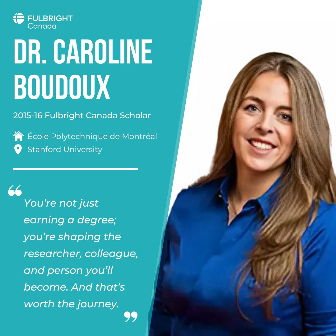 FulbrightCanada's tweet image. Fulbright Canada alum Dr. Caroline Boudoux of @Polytechnique29 shares thoughtful insights in @techreview on the things she wishes she had known in grad school. A valuable read for researchers at any stage of their career.
📖 Read the full article: ow.ly/LgYy50WkB7A