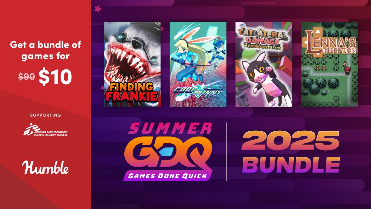 Humble Bundle (@humble) on Twitter photo Uncover a hidden conspiracy, as well as many secrets behind the nature of the world in the 2D action platformer CODE Bunny!
The Summer Games Done Quick 2025 supports <a href="/MSF_USA/">Doctors w/o Borders</a> | bit.ly/3ZYnBGc Uncover a hidden conspiracy, as well as many secrets behind the nature of the world in the 2D action platformer CODE Bunny!
The Summer Games Done Quick 2025 supports <a href="/MSF_USA/">Doctors w/o Borders</a> | bit.ly/3ZYnBGc