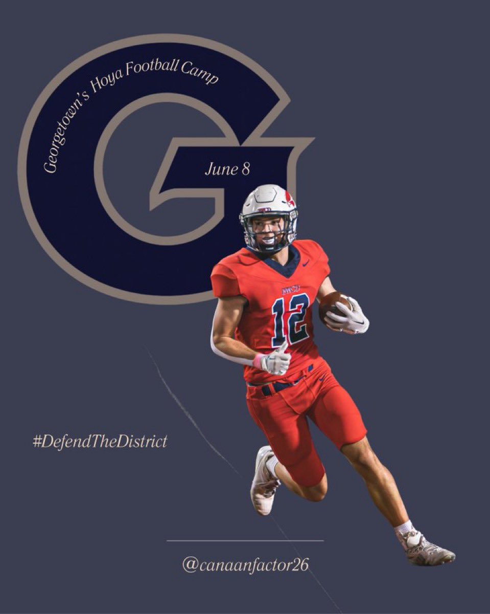 Canaan Factor (@canaanfactor26) on Twitter photo Super excited to ball out at <a href="/HoyasFB/">Georgetown Football</a> camp tomorrow! <a href="/CoachAmoako/">Coach Stephen Amoako</a> <a href="/coachsgarlata/">Coach Sgarlata</a> <a href="/CoachRSpence/">Robert Spence</a> Super excited to ball out at <a href="/HoyasFB/">Georgetown Football</a> camp tomorrow! <a href="/CoachAmoako/">Coach Stephen Amoako</a> <a href="/coachsgarlata/">Coach Sgarlata</a> <a href="/CoachRSpence/">Robert Spence</a>