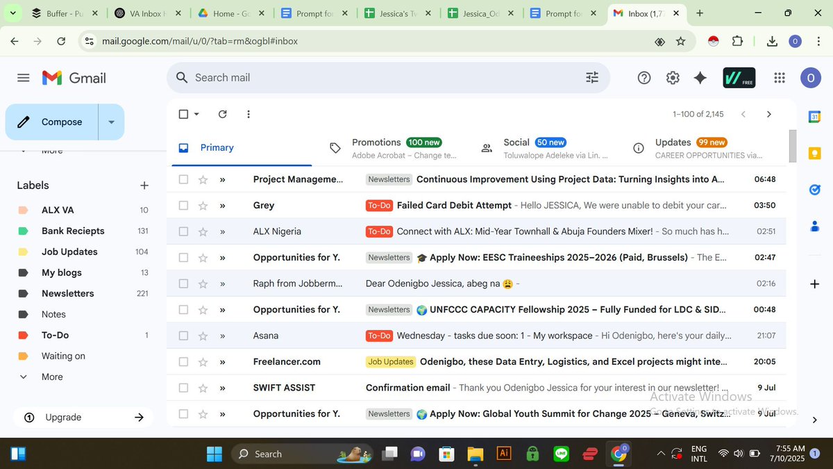 iam_BerrySmiles's tweet image. Quick inbox hack from a VA who’s managed over 50K emails (and counting):

Create 3 folders:
📥 To Do
📂 Waiting On
✅ Done

Every email belongs in one.
Clarity. Control. No clutter.
Inbox Zero isn’t a myth—just a system.

#VirtualAssistantTips #InboxZero
