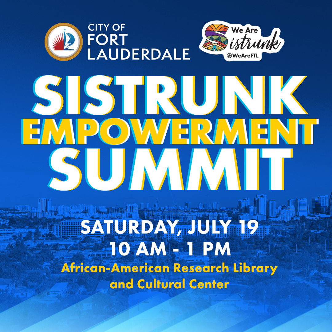 The Sistrunk Corridor is growing thanks to a national ERC grant!
✅ Small business help
✅ Job training
✅ Community-led growth

Learn more at the Sistrunk Empowerment Summit:
📅 Sat 7/19, 10 AM - 1 PM
📍 2650 Sistrunk Blvd
🔗ftlcity.info/ses2025
